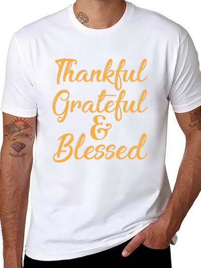 Thankful Grateful & Blessed T-Shirt