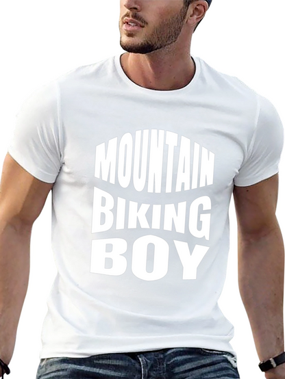 Mountain Biking Boy Graphic Tee - Black