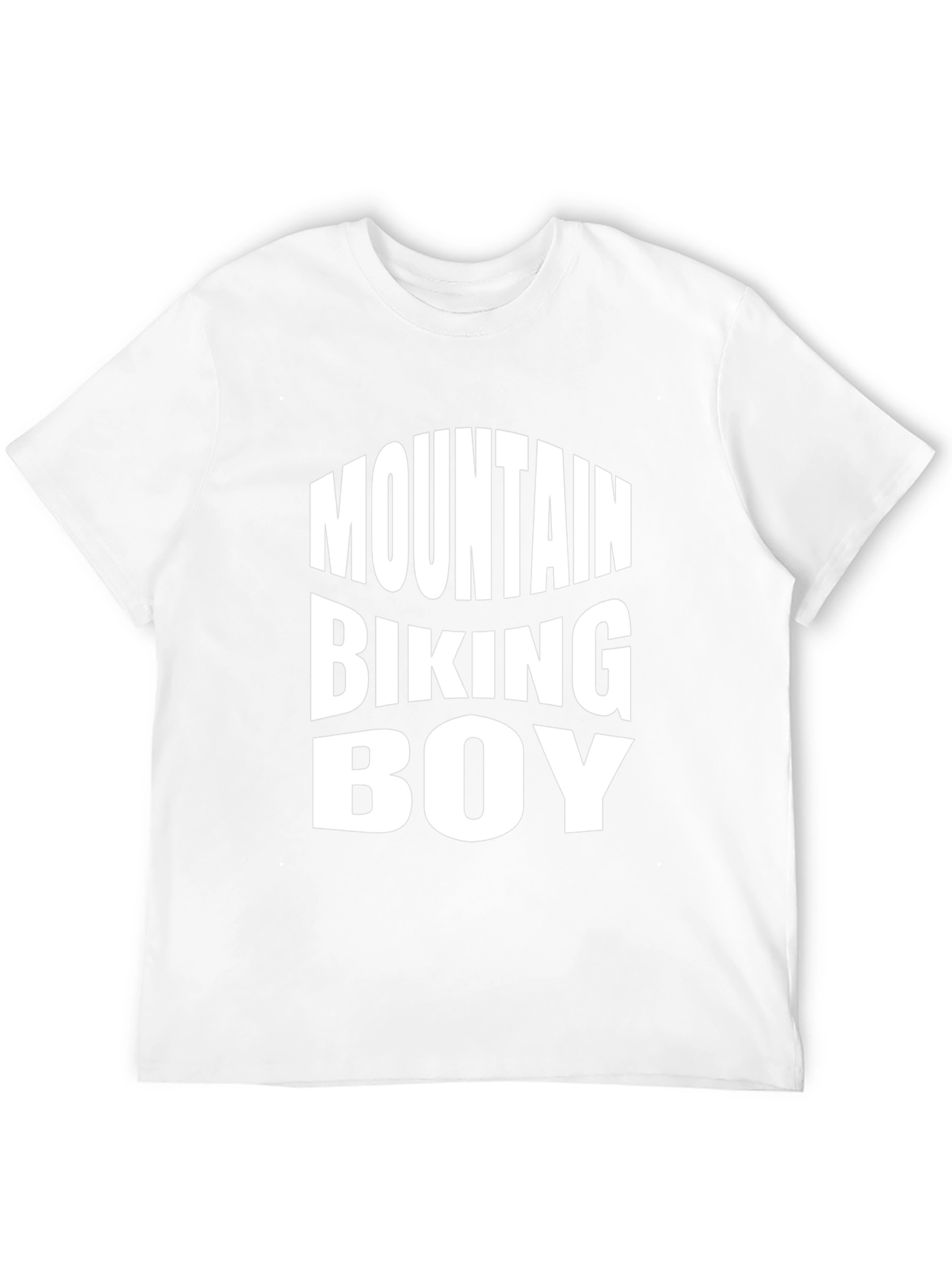 Mountain Biking Boy Graphic Tee - Black