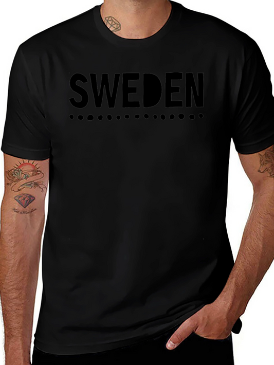 Sweden Graphic Tee - Stylish & Comfortable Crew Neck T-Shirt