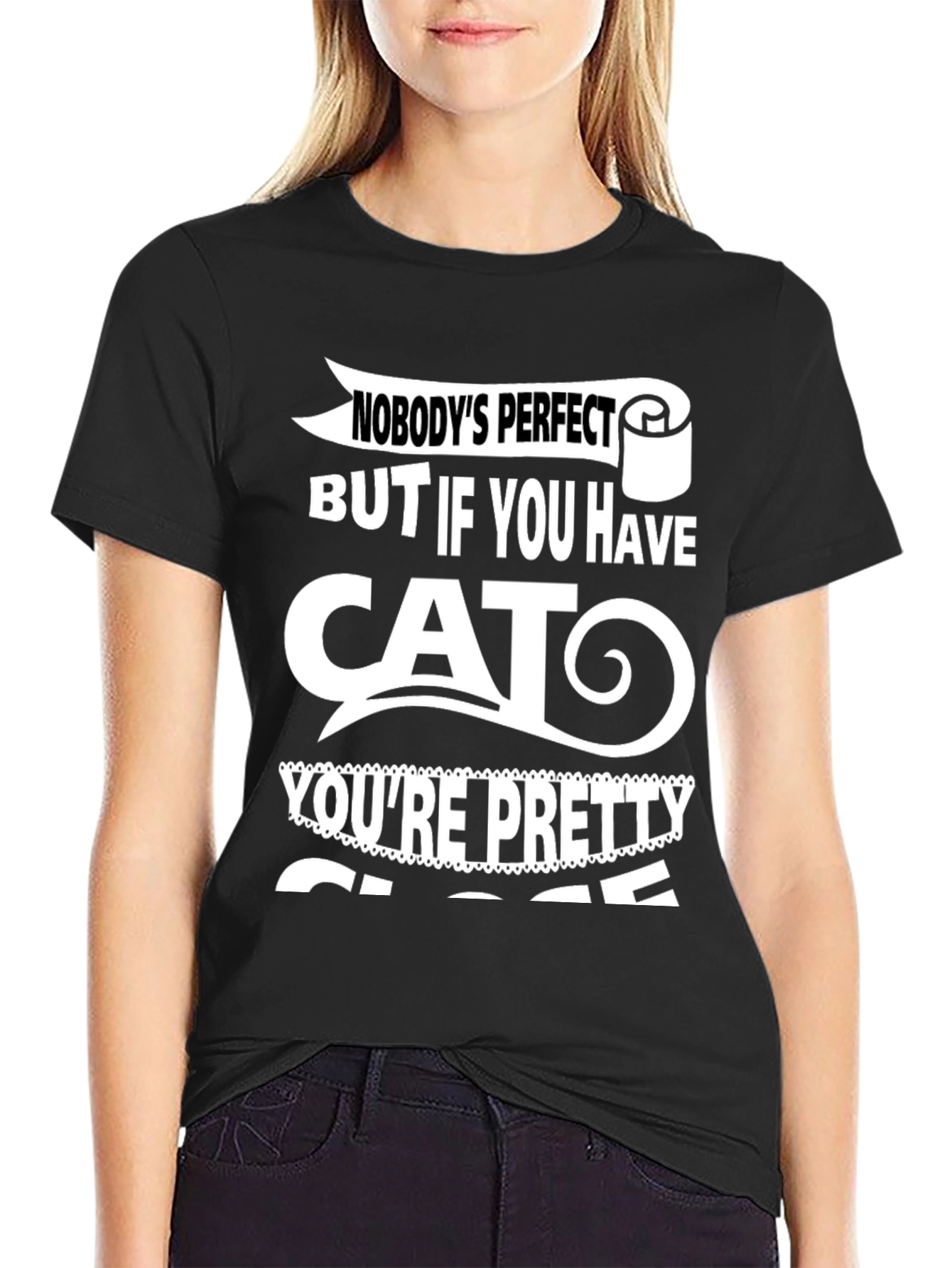 Funny Cat Lover T-Shirt - Nobodys Perfect