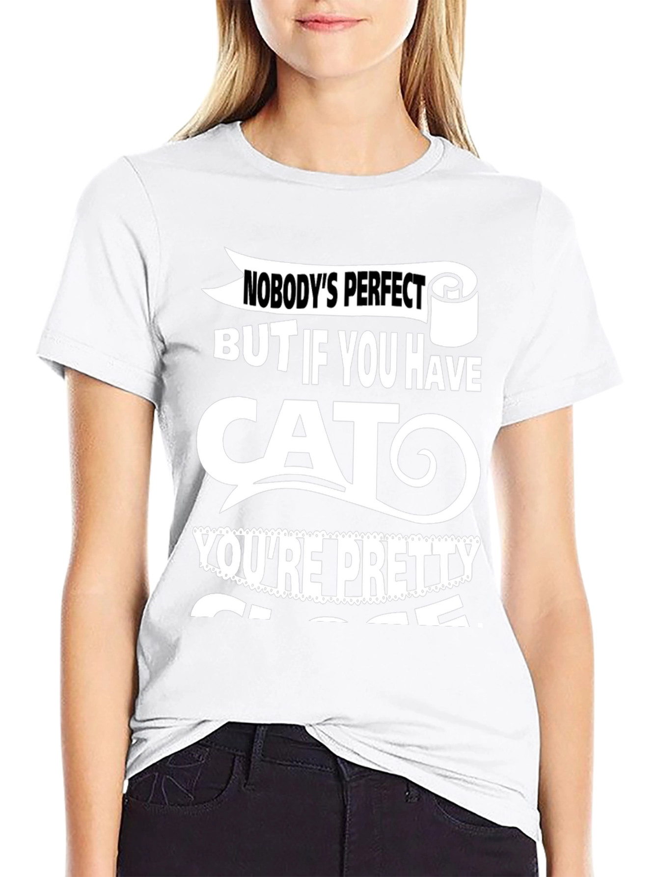 Funny Cat Lover T-Shirt - Nobodys Perfect