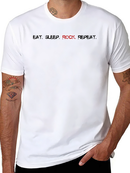 Eat Sleep Rock Repeat - Graphic Tee