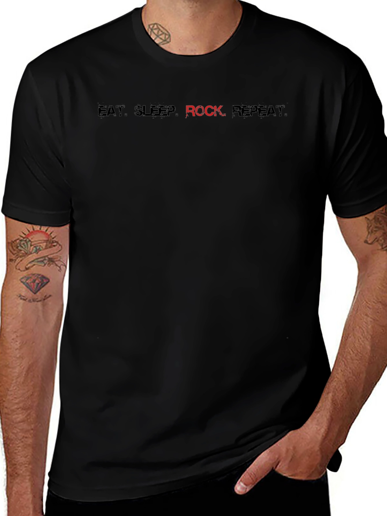 Eat Sleep Rock Repeat - Graphic Tee