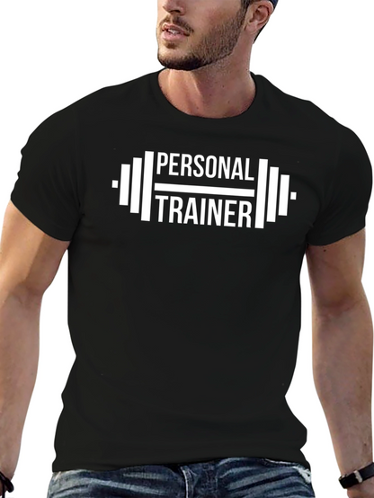 Personal Trainer Black Graphic T-Shirt