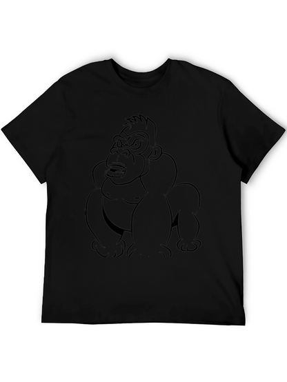 Cool Gorilla Graphic T-Shirt - Black Cotton Tee