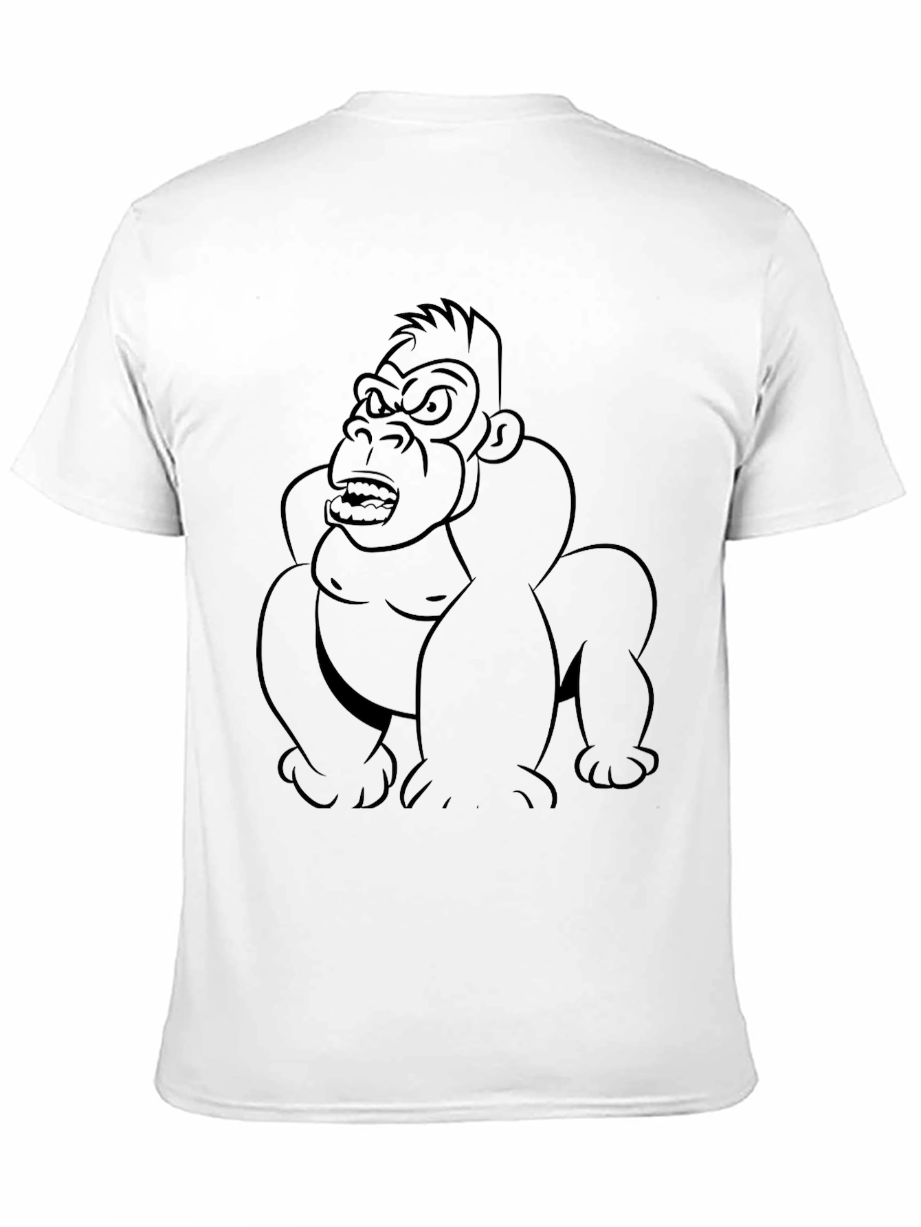 Cool Gorilla Graphic T-Shirt - Black Cotton Tee