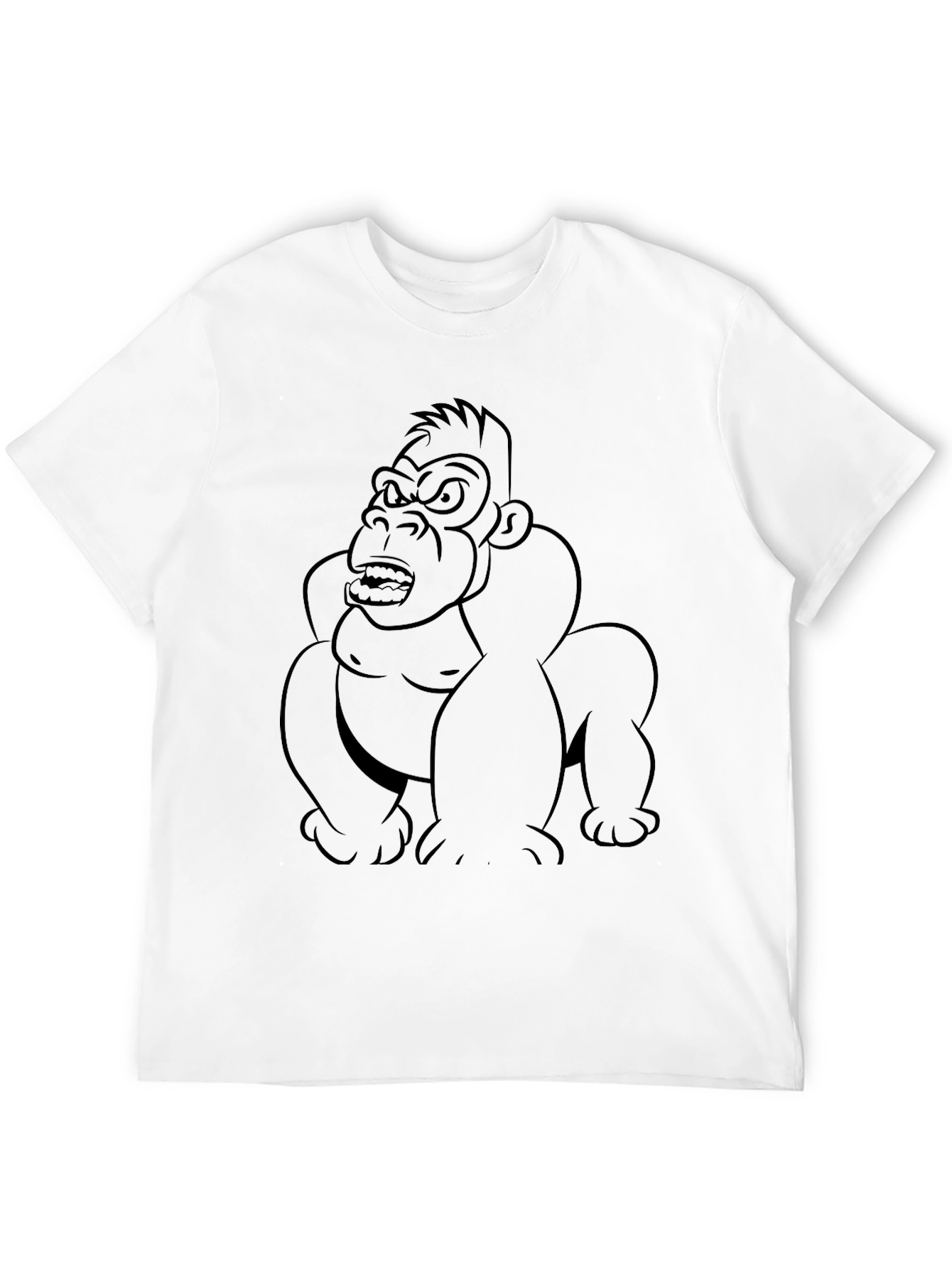 Cool Gorilla Graphic T-Shirt - Black Cotton Tee