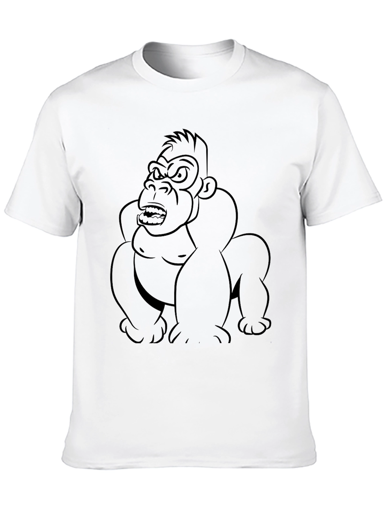 Cool Gorilla Graphic T-Shirt - Black Cotton Tee