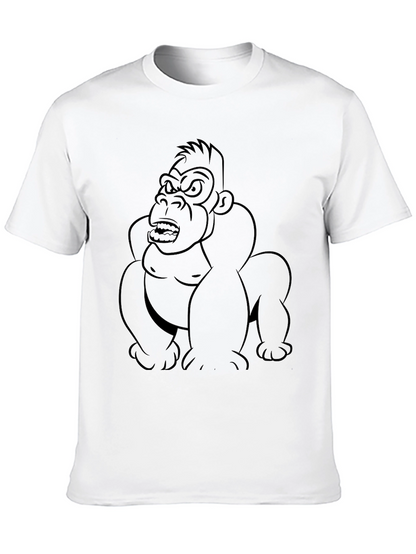 Cool Gorilla Graphic T-Shirt - Black Cotton Tee