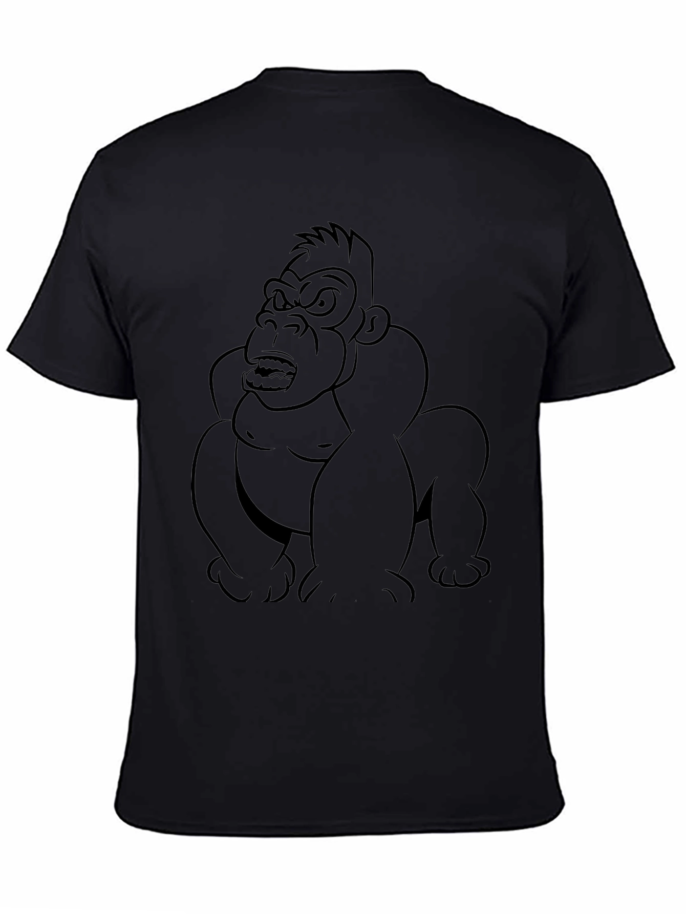 Cool Gorilla Graphic T-Shirt - Black Cotton Tee