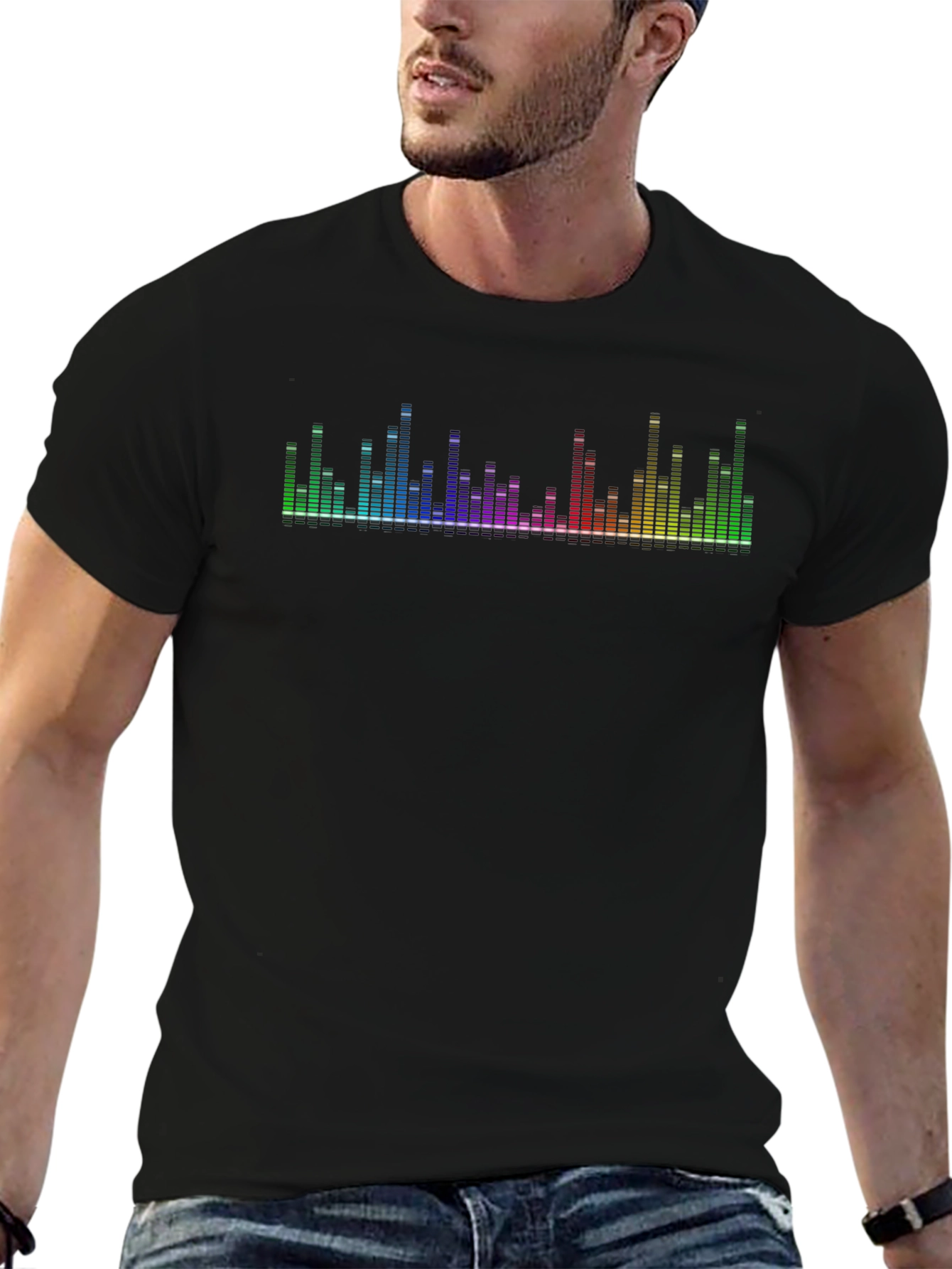 Sound Reactive LED T-Shirt - Music Equalizer