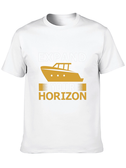 Expand Your Horizon Black Graphic Tee