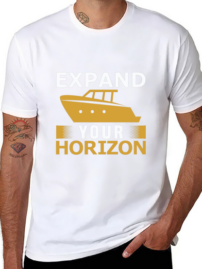 Expand Your Horizon Black Graphic Tee
