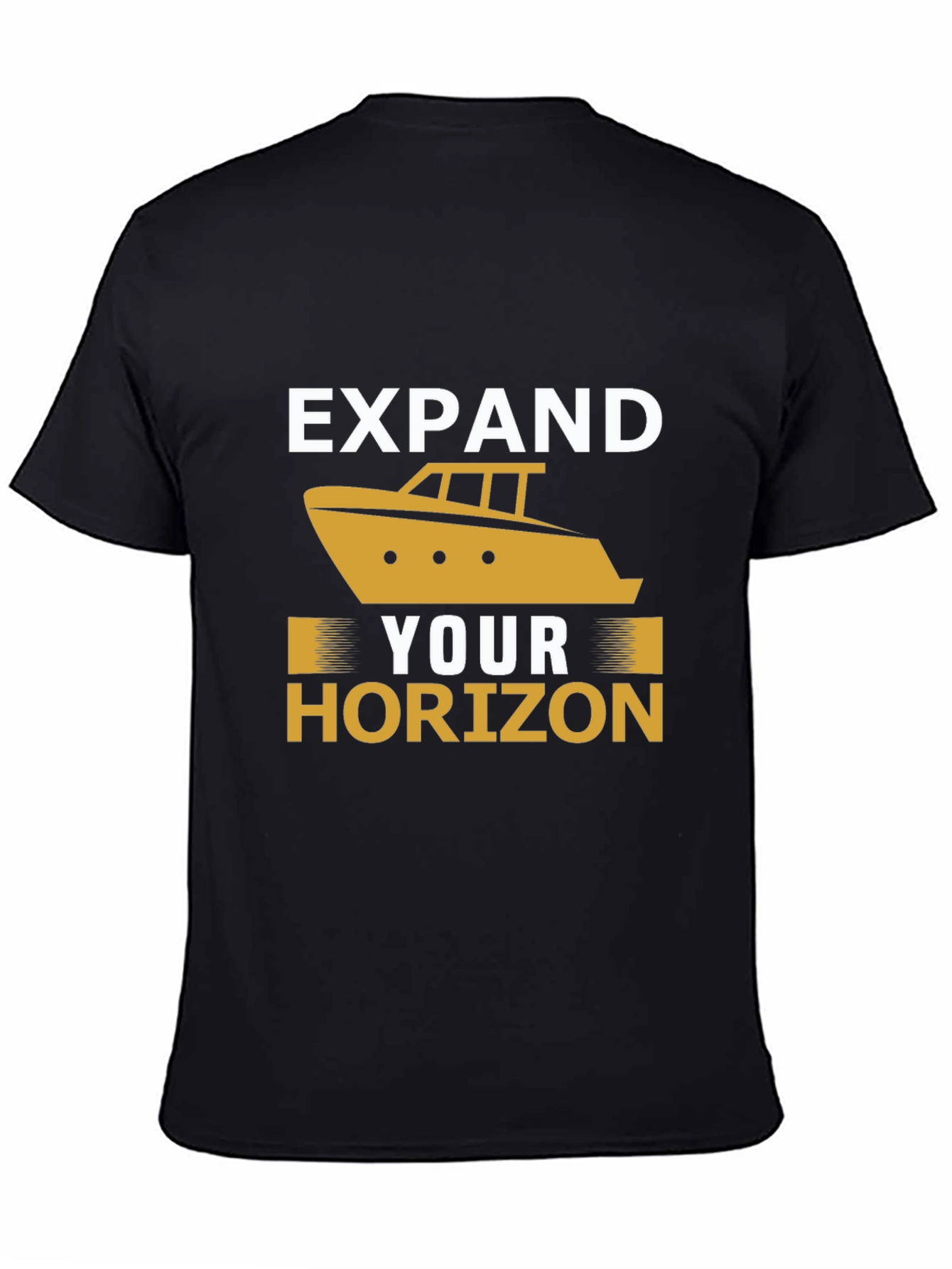 Expand Your Horizon Black Graphic Tee