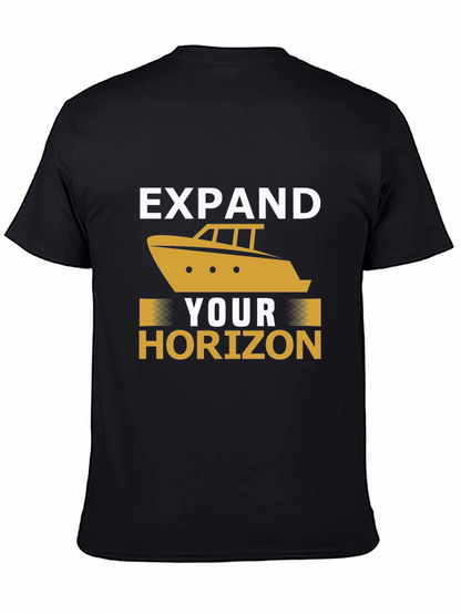 Expand Your Horizon Black Graphic Tee