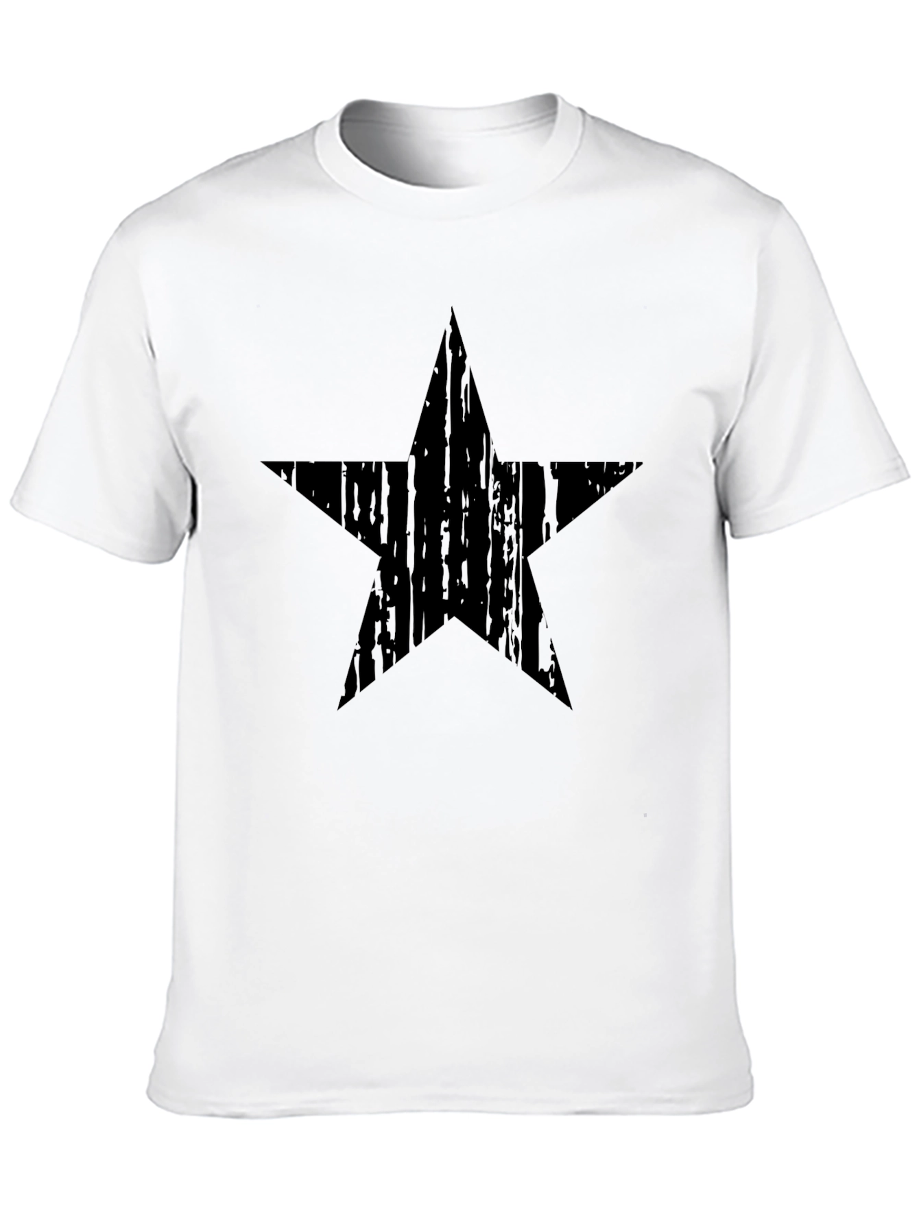 Mens Black Star Graphic Tee