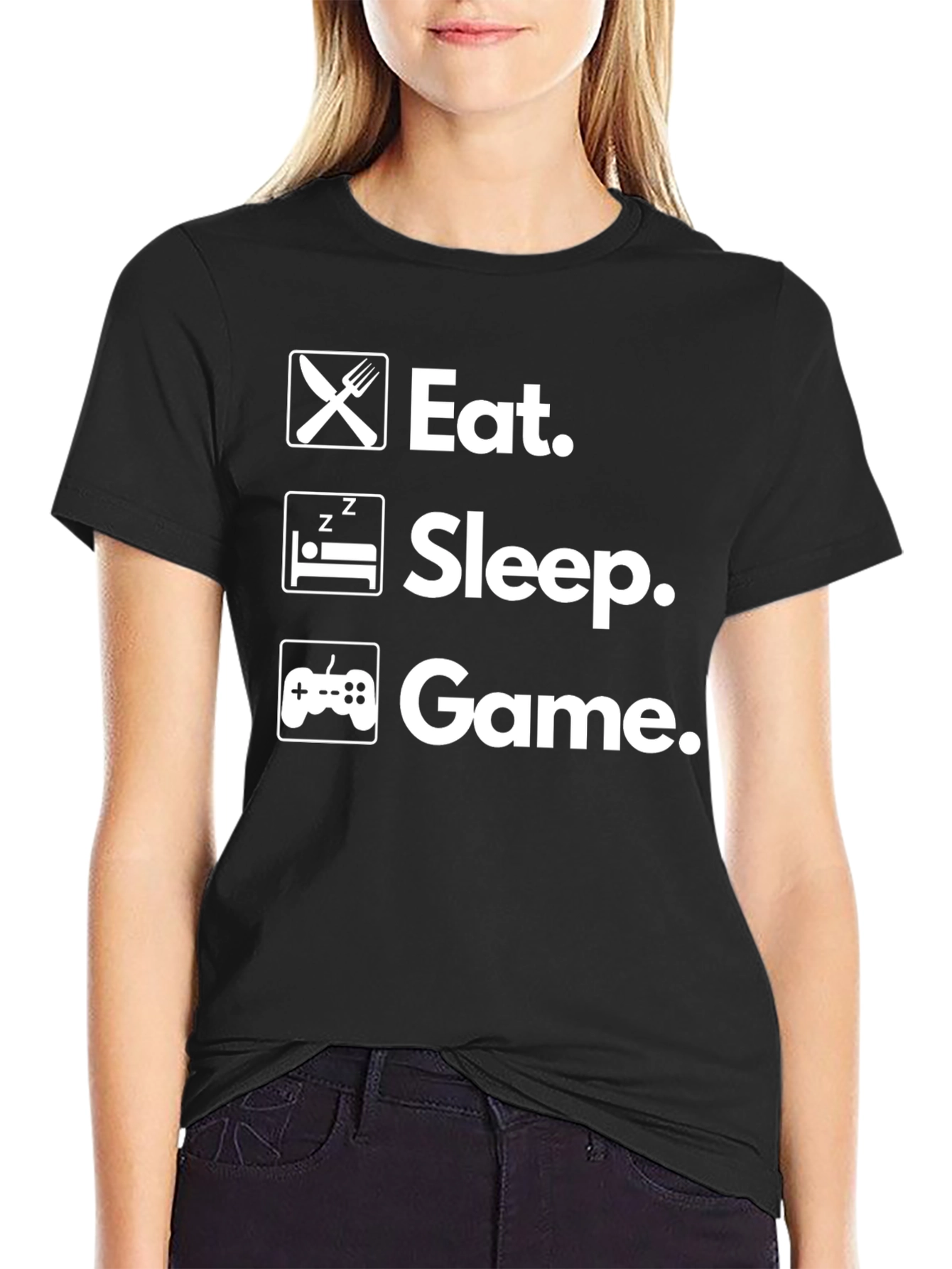 Eat Sleep Game T-Shirt - Gamer Life Tee