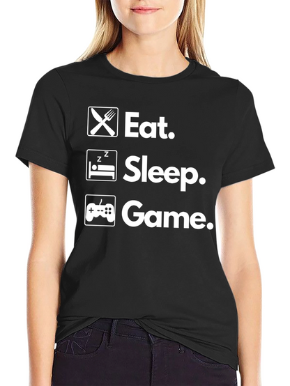 Eat Sleep Game T-Shirt - Gamer Life Tee