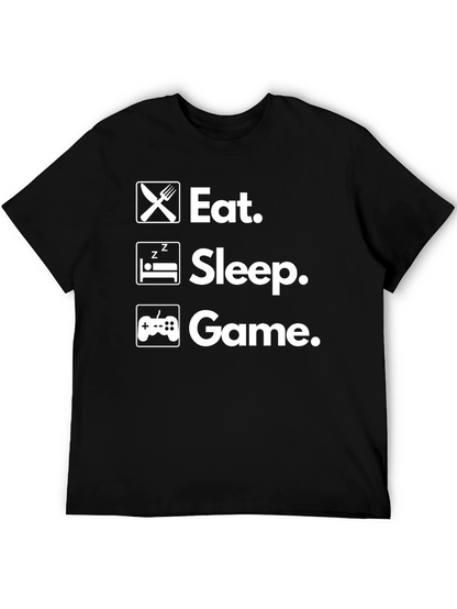Eat Sleep Game T-Shirt - Gamer Life Tee