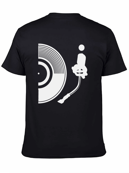 DJ Turntable Graphic T-Shirt - Stylish Music Lover Tee