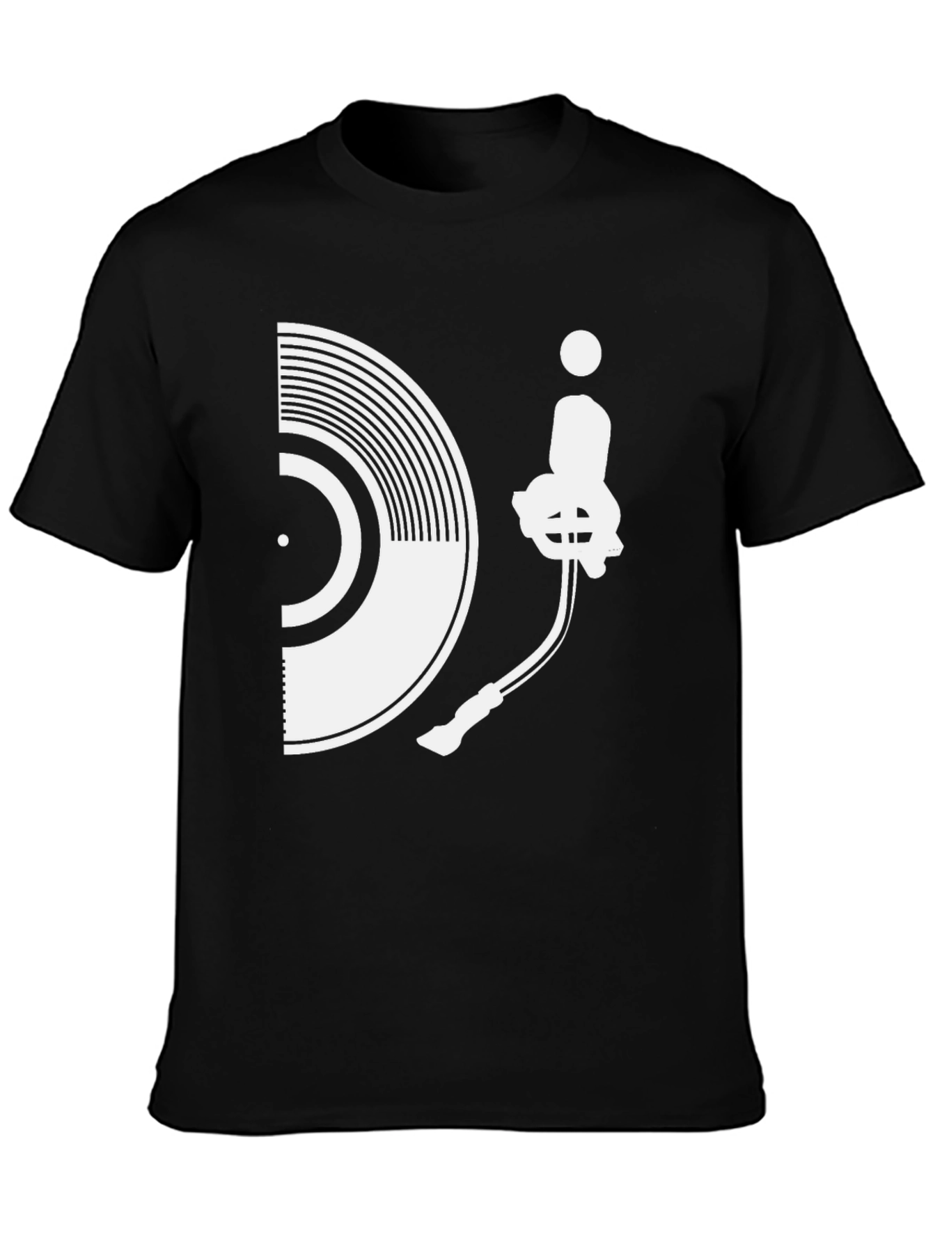 DJ Turntable Graphic T-Shirt - Stylish Music Lover Tee
