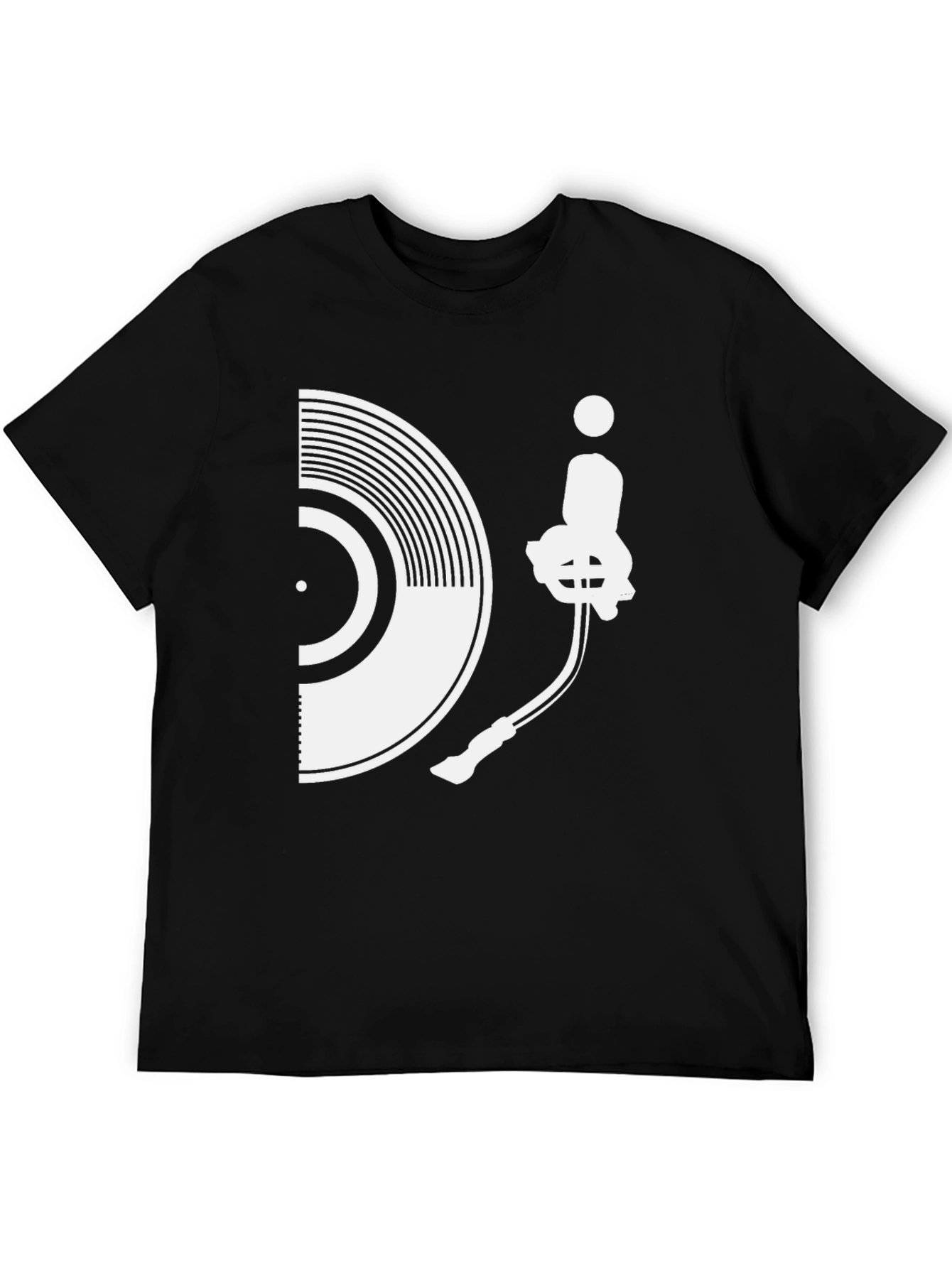 DJ Turntable Graphic T-Shirt - Stylish Music Lover Tee