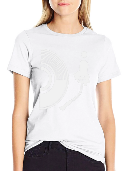 DJ Turntable Graphic T-Shirt - Stylish Music Lover Tee