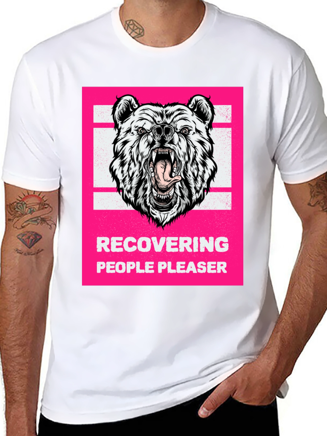 Recovering People Pleaser Bear Graphic Tee
