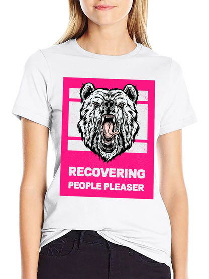 Recovering People Pleaser Bear Graphic Tee