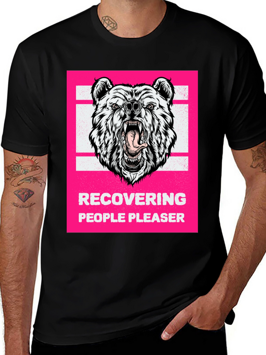 Recovering People Pleaser Bear Graphic Tee