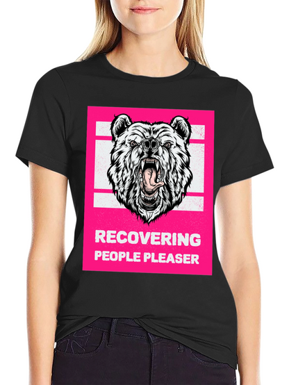 Recovering People Pleaser Bear Graphic Tee