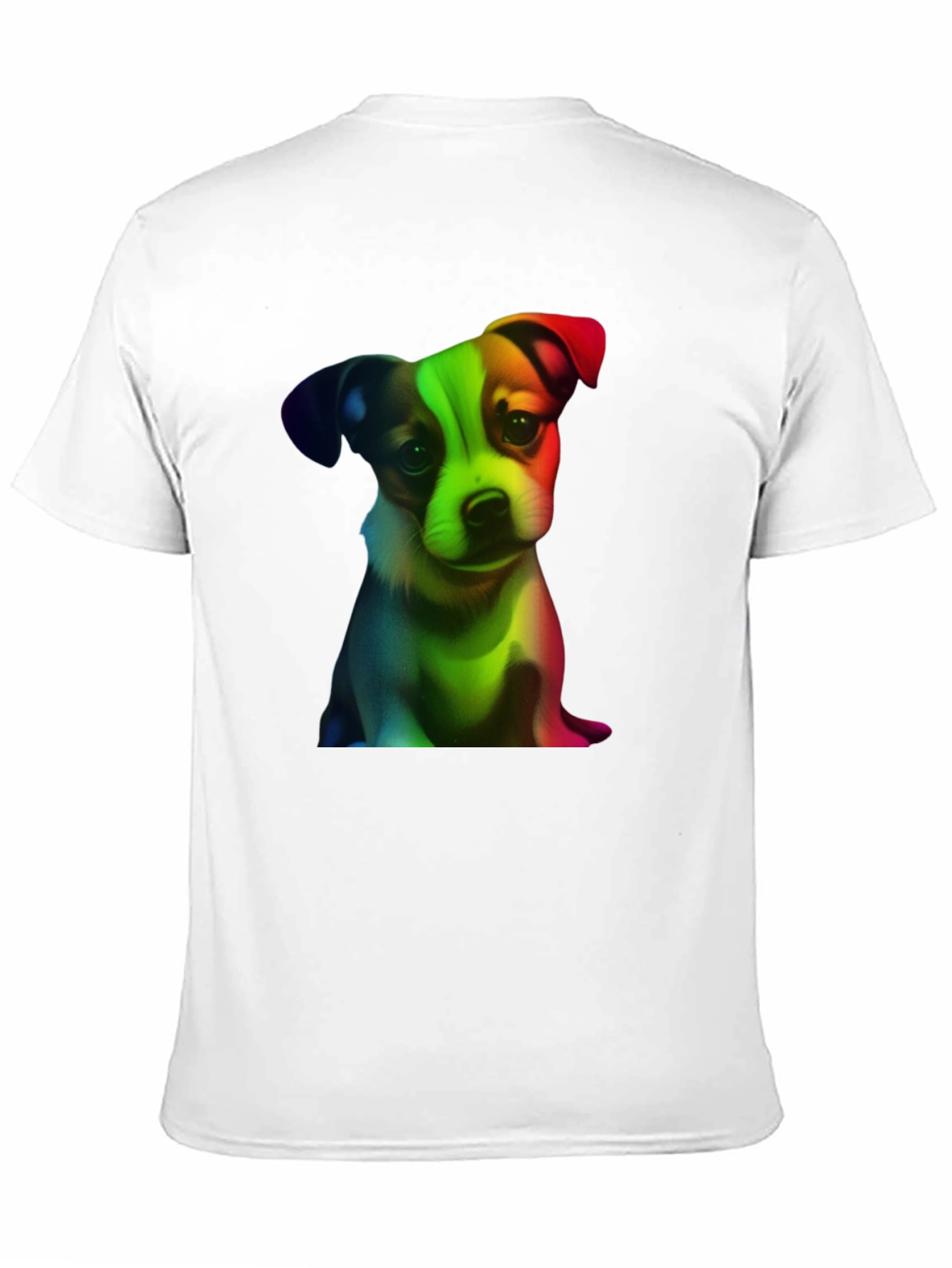 Rainbow Puppy Graphic Tee - Black
