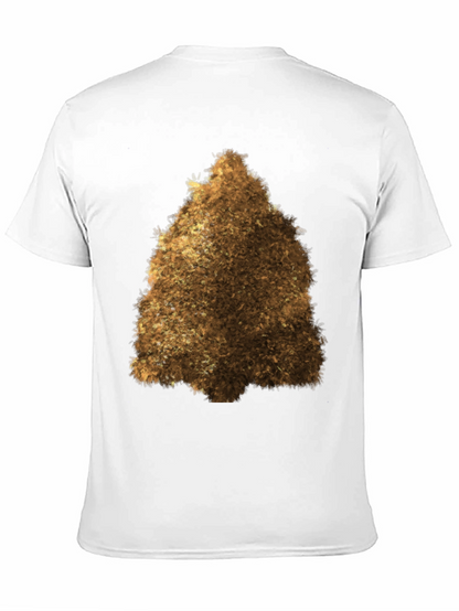 Fuzzy Brown Triangle Graphic Tee - Unisex Black T-Shirt