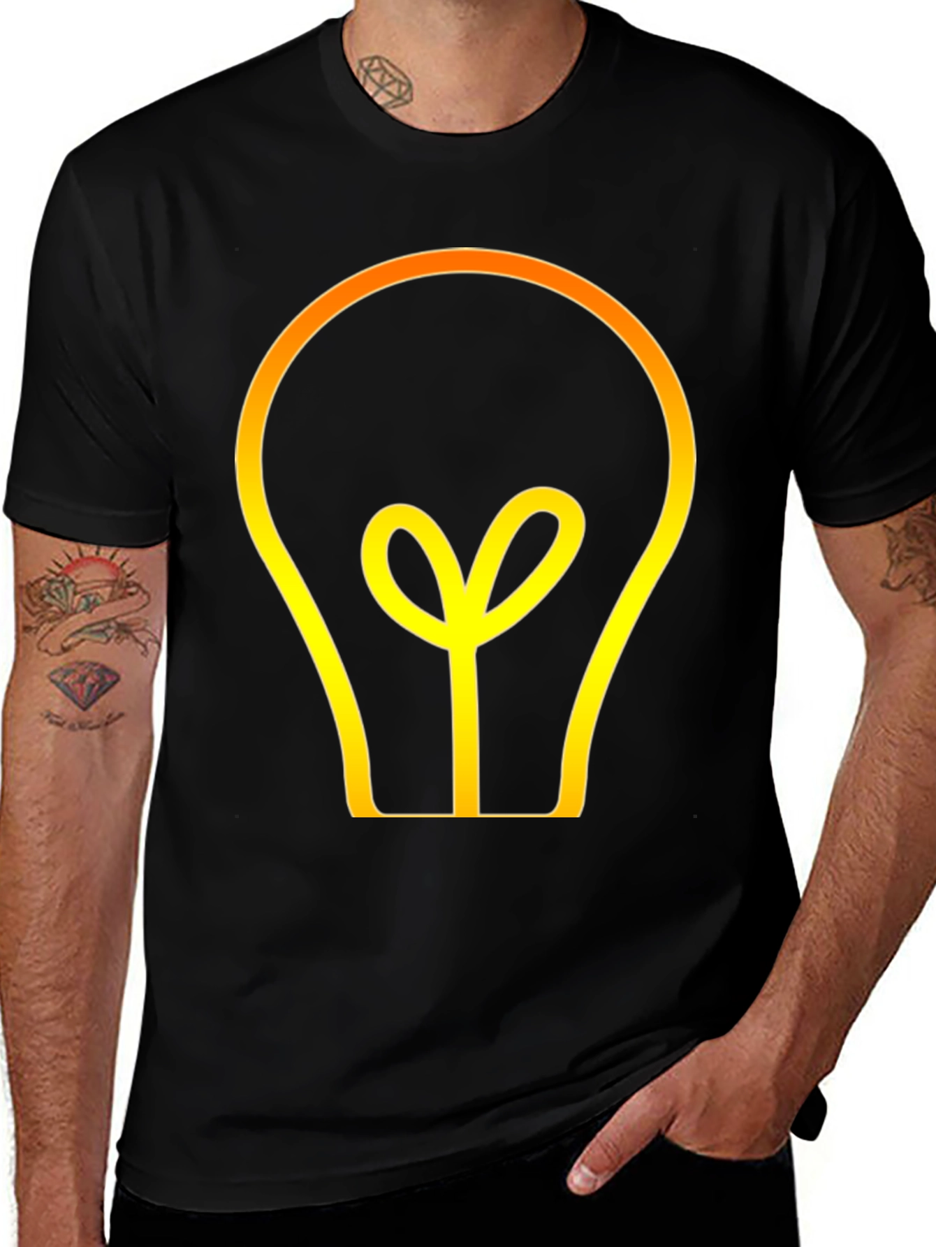 Idea Light Bulb Graphic Tee