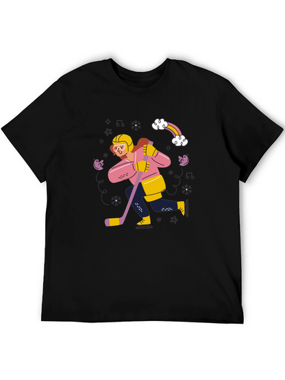 Hockey Player Graphic Tee - Unisex