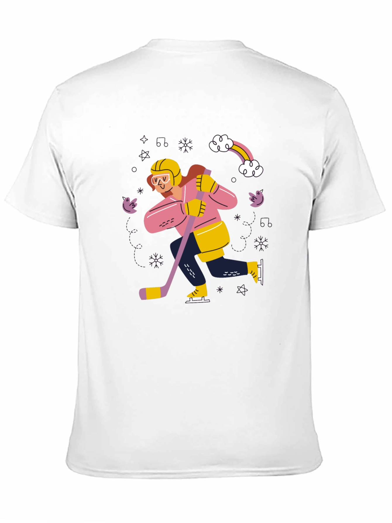 Hockey Player Graphic Tee - Unisex