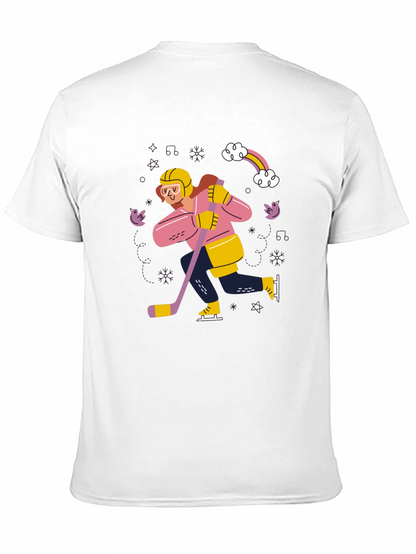 Hockey Player Graphic Tee - Unisex