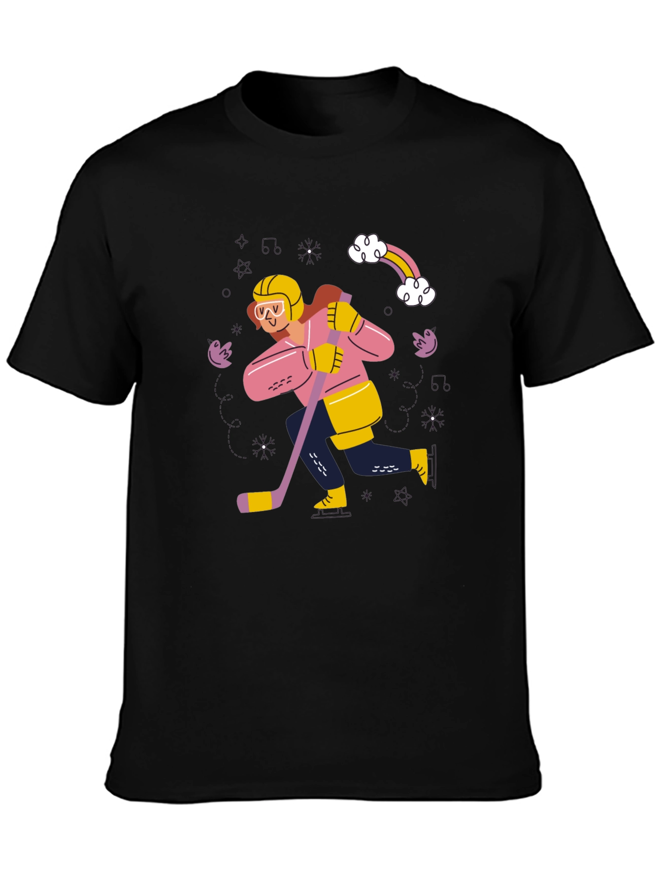 Hockey Player Graphic Tee - Unisex