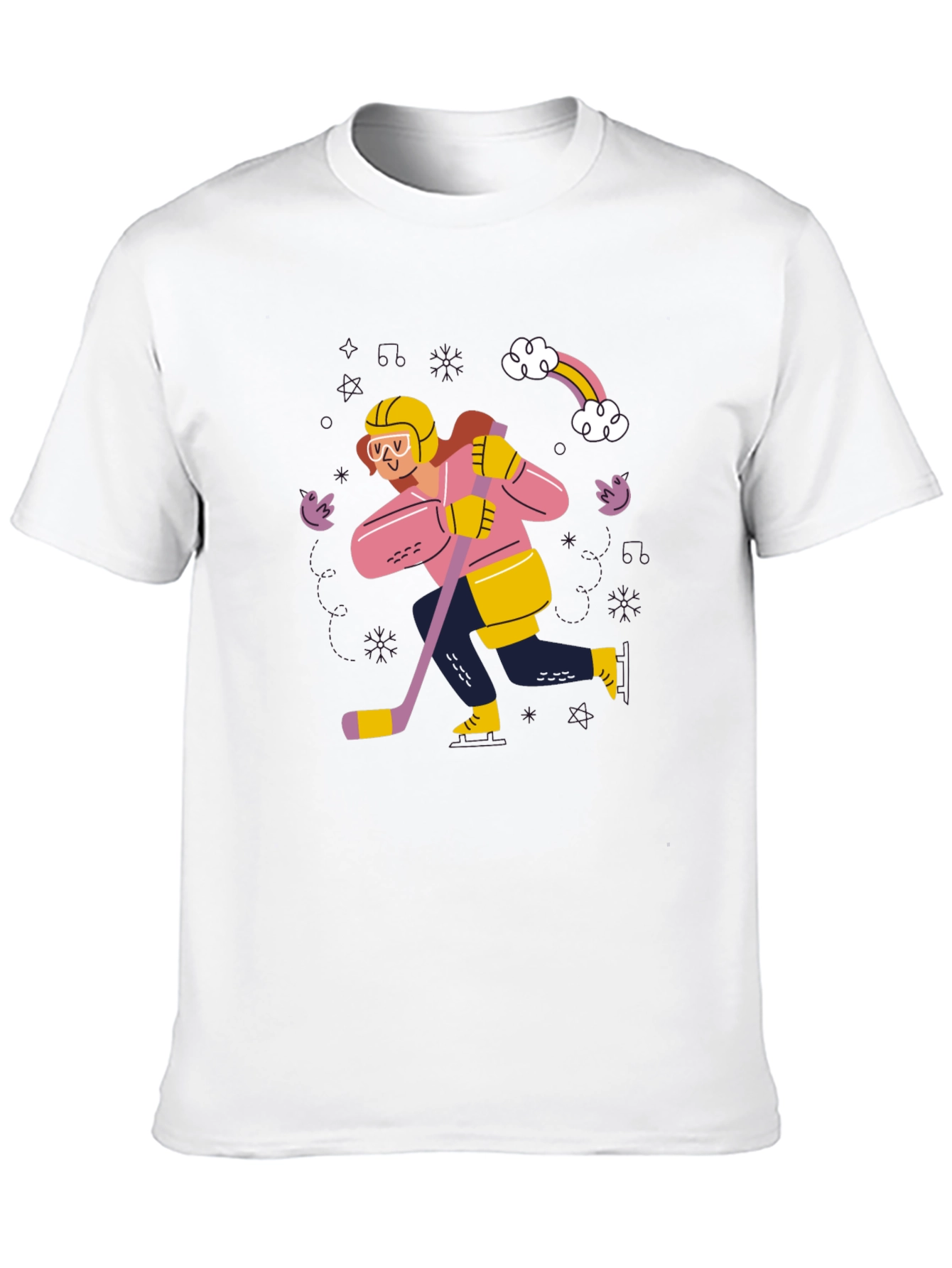 Hockey Player Graphic Tee - Unisex