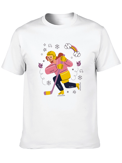 Hockey Player Graphic Tee - Unisex