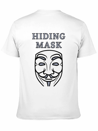 Hiding Mask Graphic Tee - Anonymous Style