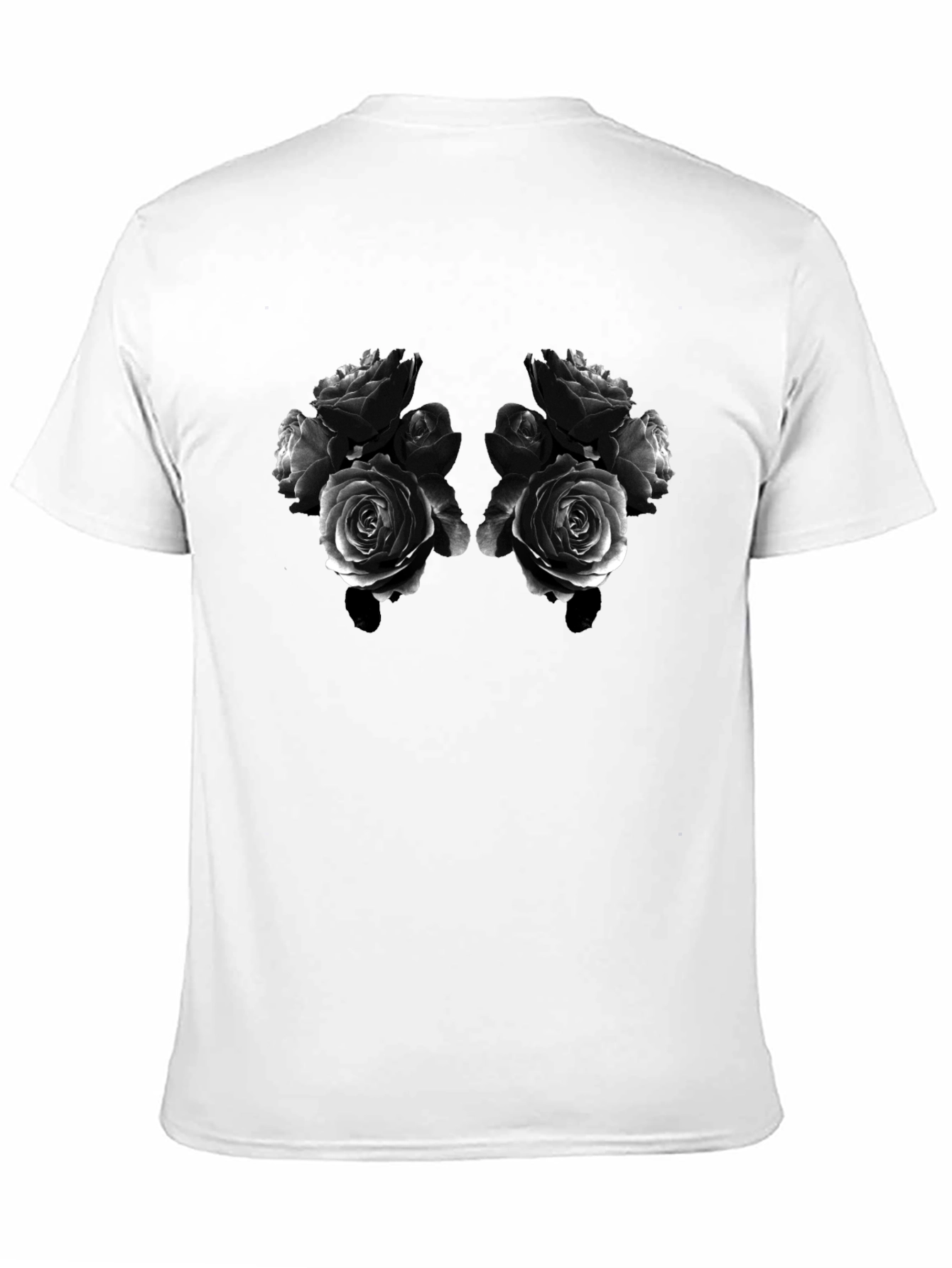 Rose Bouquet Graphic Tee - Black