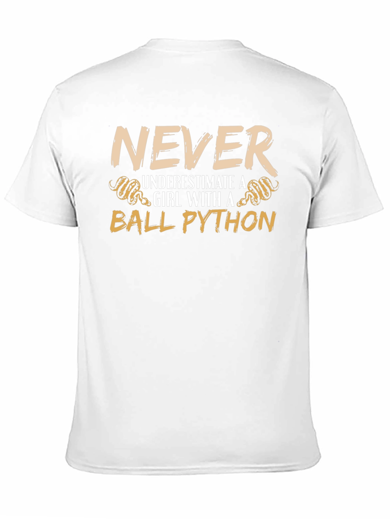 Never Underestimate a Girl with a Ball Python T-Shirt