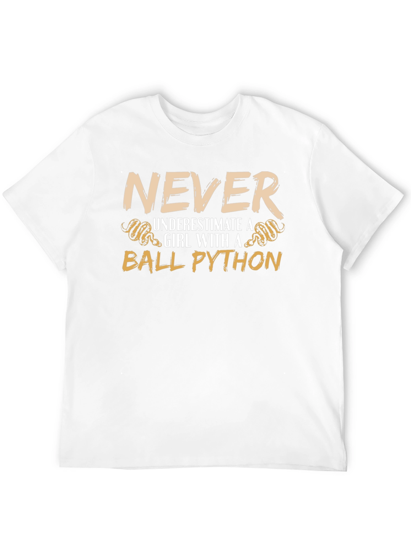 Never Underestimate a Girl with a Ball Python T-Shirt