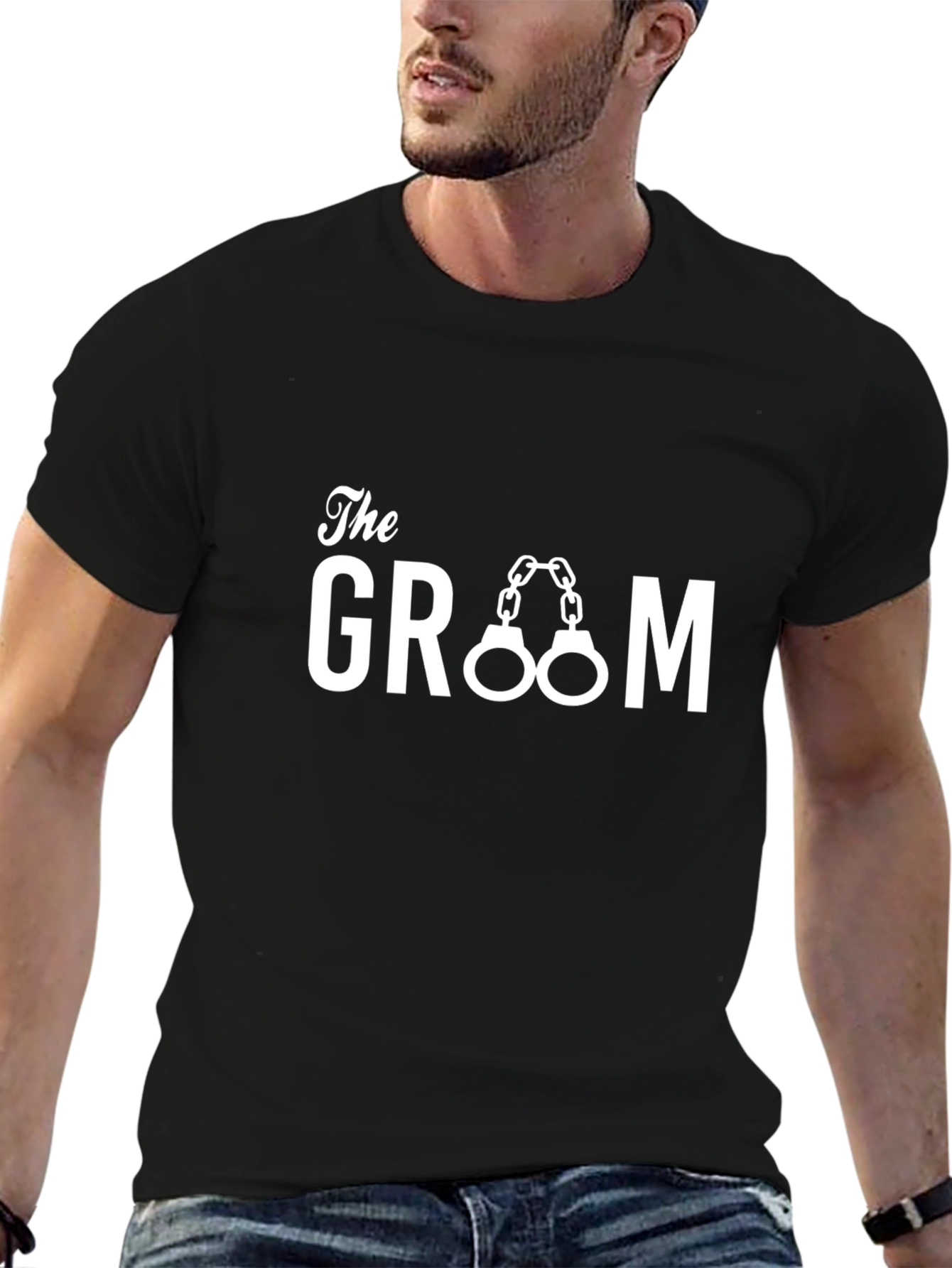 The Groom Handcuffed Graphic T-Shirt
