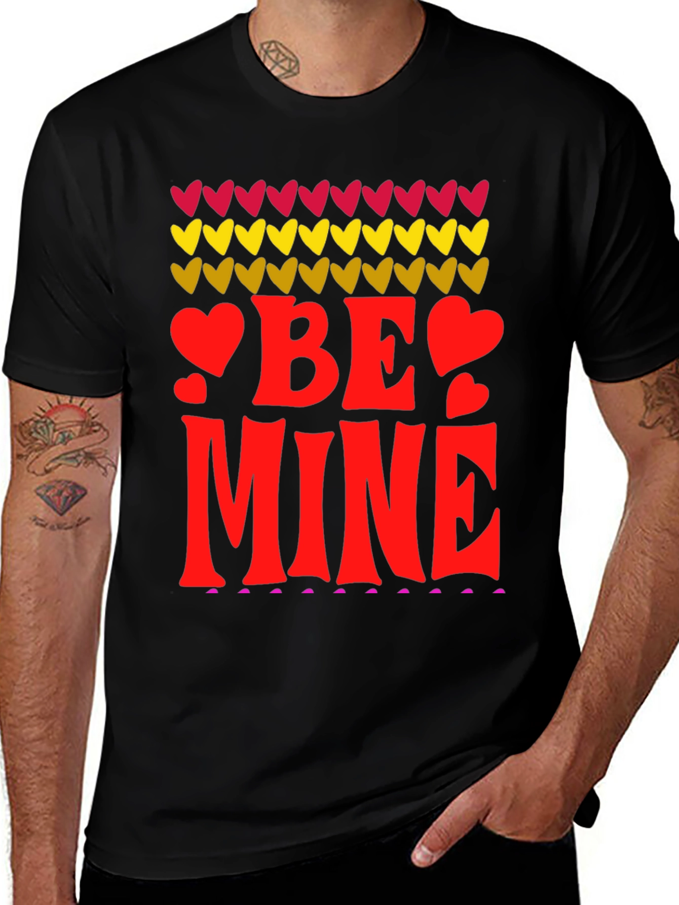 Be Mine Valentines Day Graphic Tee Shirt
