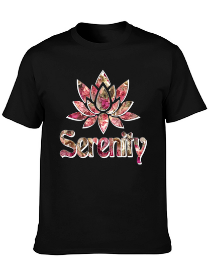 Serenity Floral Graphic Print T-Shirt