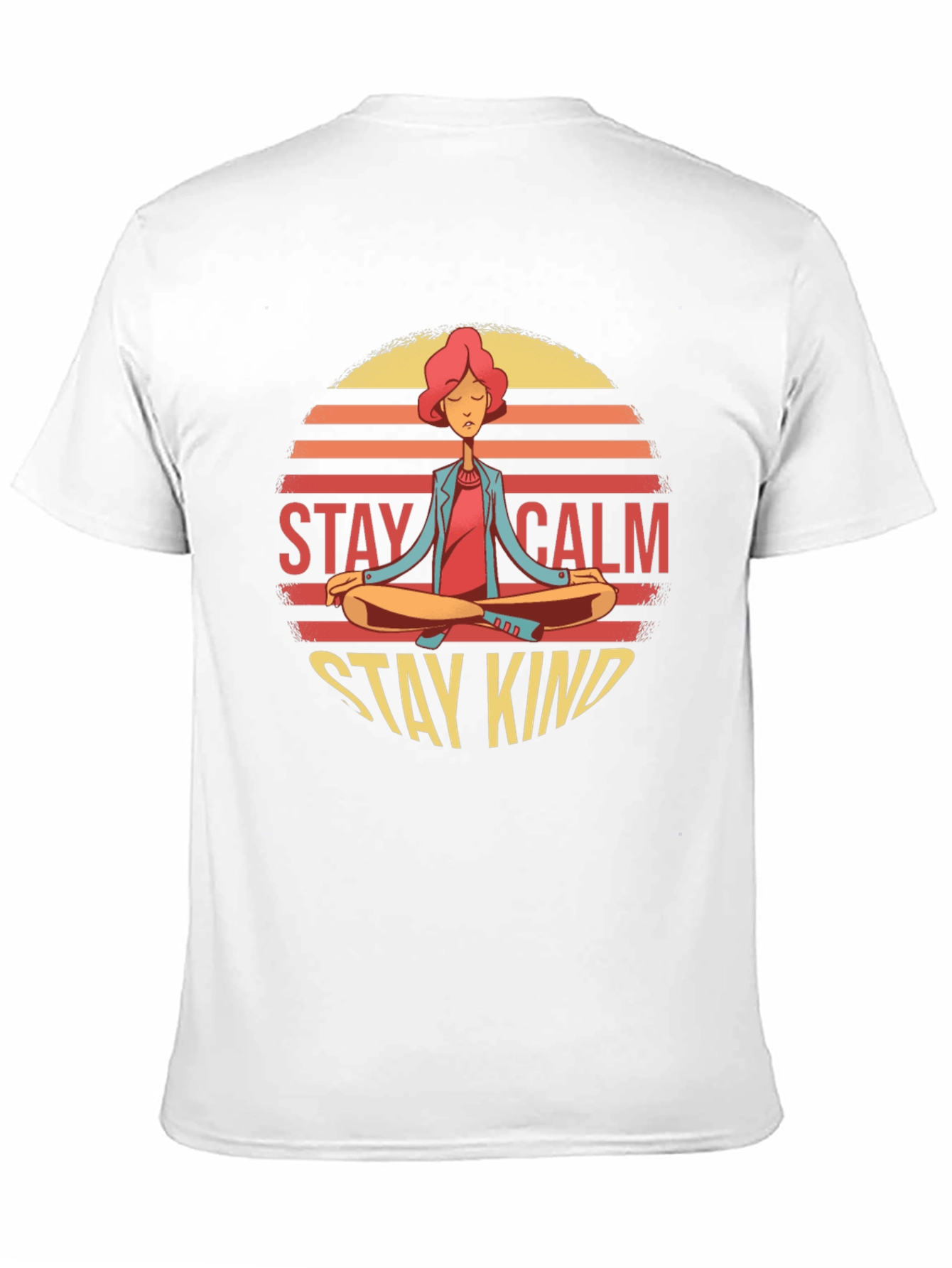 Stay Calm Stay Kind Yoga Graphic T-Shirt