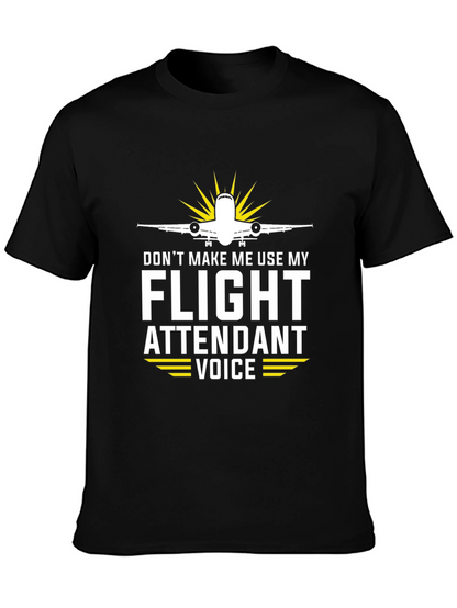Funny Flight Attendant Voice T-Shirt